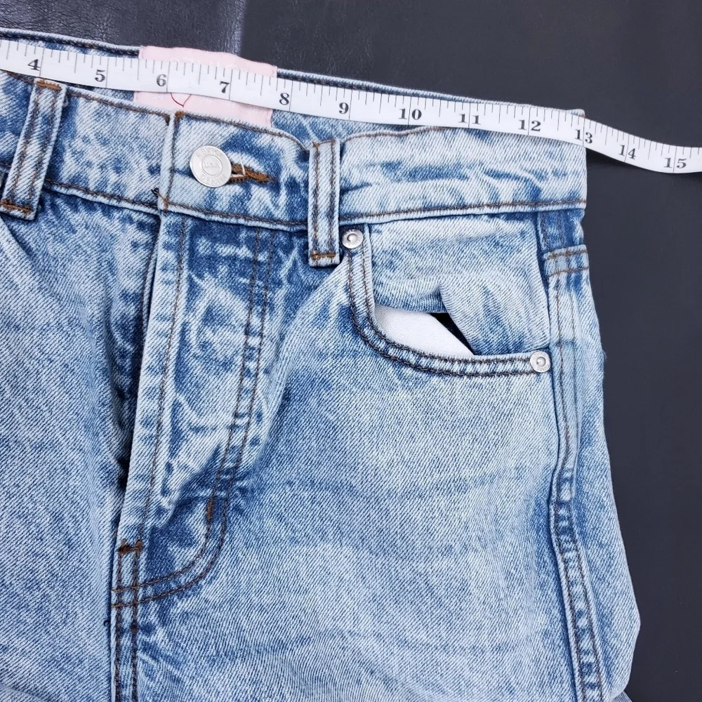Revice Ex-Boyfriend/B-Boy Jeans Light Wash High Rise Distressed Button F… - Picture 6 of 8